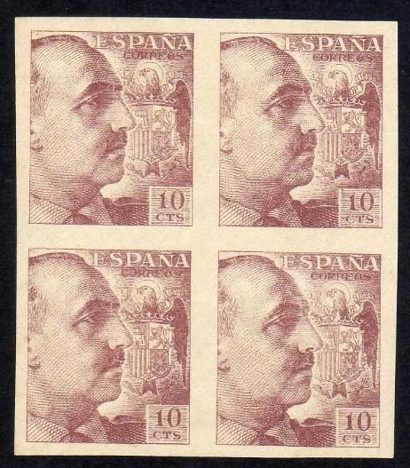 z vendido España 1939 888 Sello ** B4 Pro Tuberculosos Francisco Franco sin dentar Timbre Espagne Spain Spagna Espana Spanje Spanien 